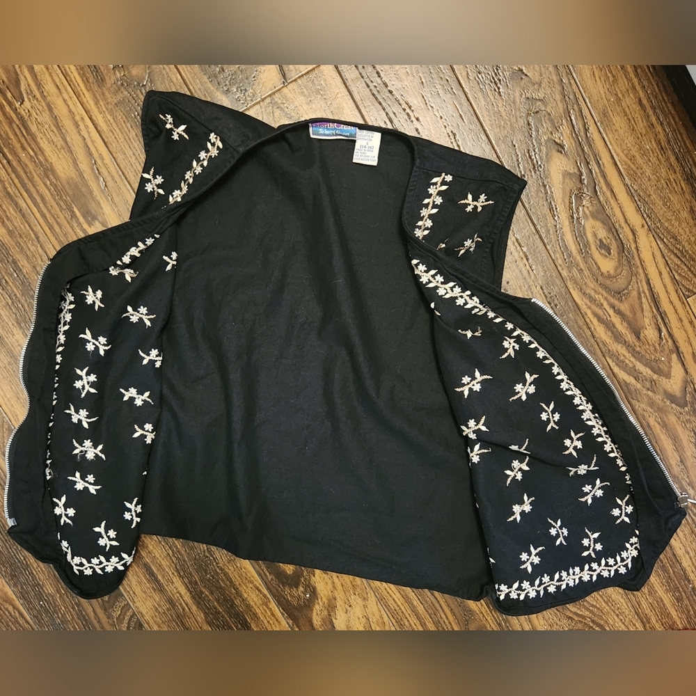 💐PRETTY Black 100% Cotton Vest Northcrest Spirit of Adventure - Picture 4 of 7